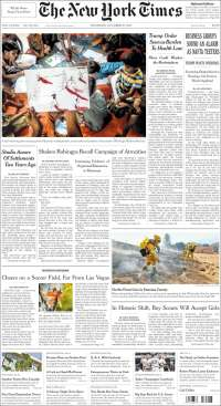 TLC y Cataluña en primeras planas - portadas-12-oct-nyt