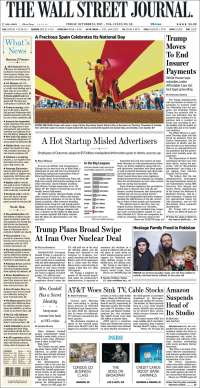 TLC, EPN y España en primeras planas - portadas-13-oct-twsj