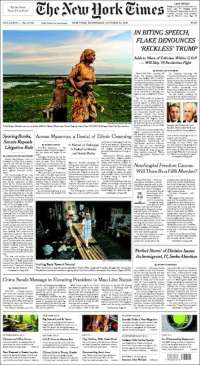 Senado, Santiago Nieto y Xi Jinping en primeras planas - portadas-25-oct-nyt