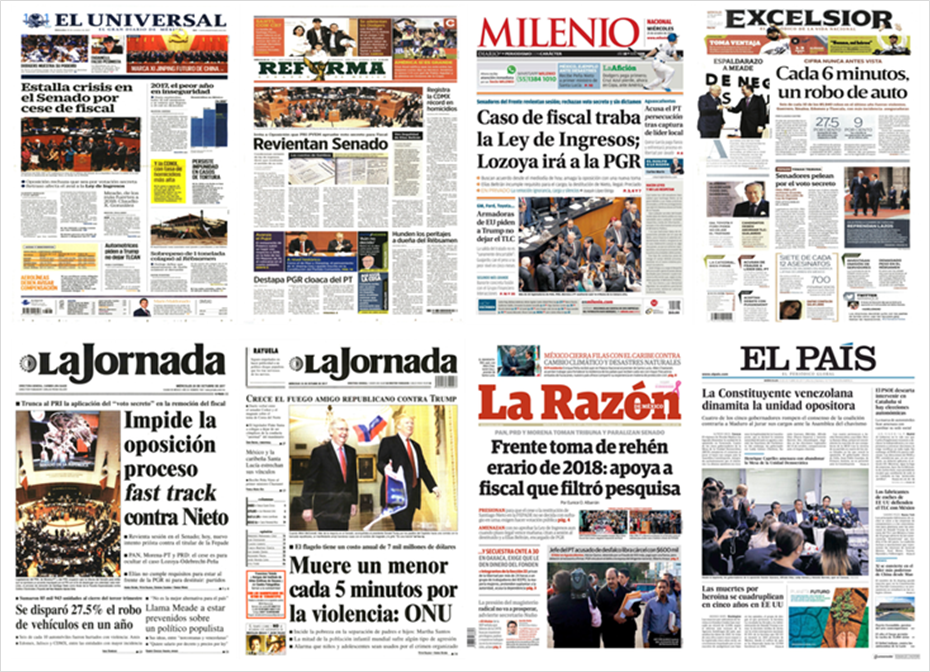 Senado, Santiago Nieto y Xi Jinping en primeras planas