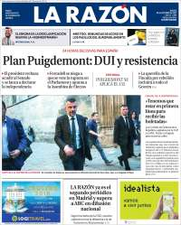 Santiago Nieto, Banorte y Cataluña en primeras planas - portadas-26-oct-la-razon