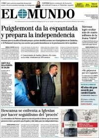 Santiago Nieto, Banorte y Cataluña en primeras planas - portadas-26-oct-mundo