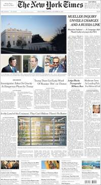 EPN, Kevin Spacey y Trump en primeras planas - portadas-31-oct-nyt