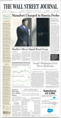 EPN, Kevin Spacey y Trump en primeras planas - portadas-31-oct-twsj