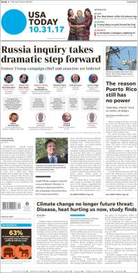 EPN, Kevin Spacey y Trump en primeras planas - portadas-31-oct-usat