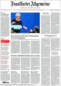 Sismo y Theresa May en primeras planas - portadas-5-oct-alemania