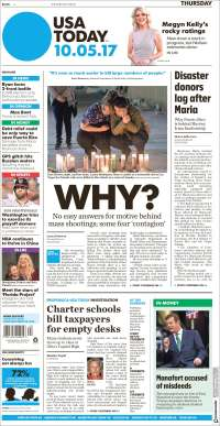 Sismo y Theresa May en primeras planas - portadas-5-oct-usat