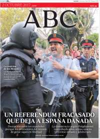 Colegio Enrique Rébsamen y Cataluña en primeras planas - portadas-oct-abc