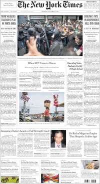 Colegio Enrique Rébsamen y Cataluña en primeras planas - portadas-oct-nyt