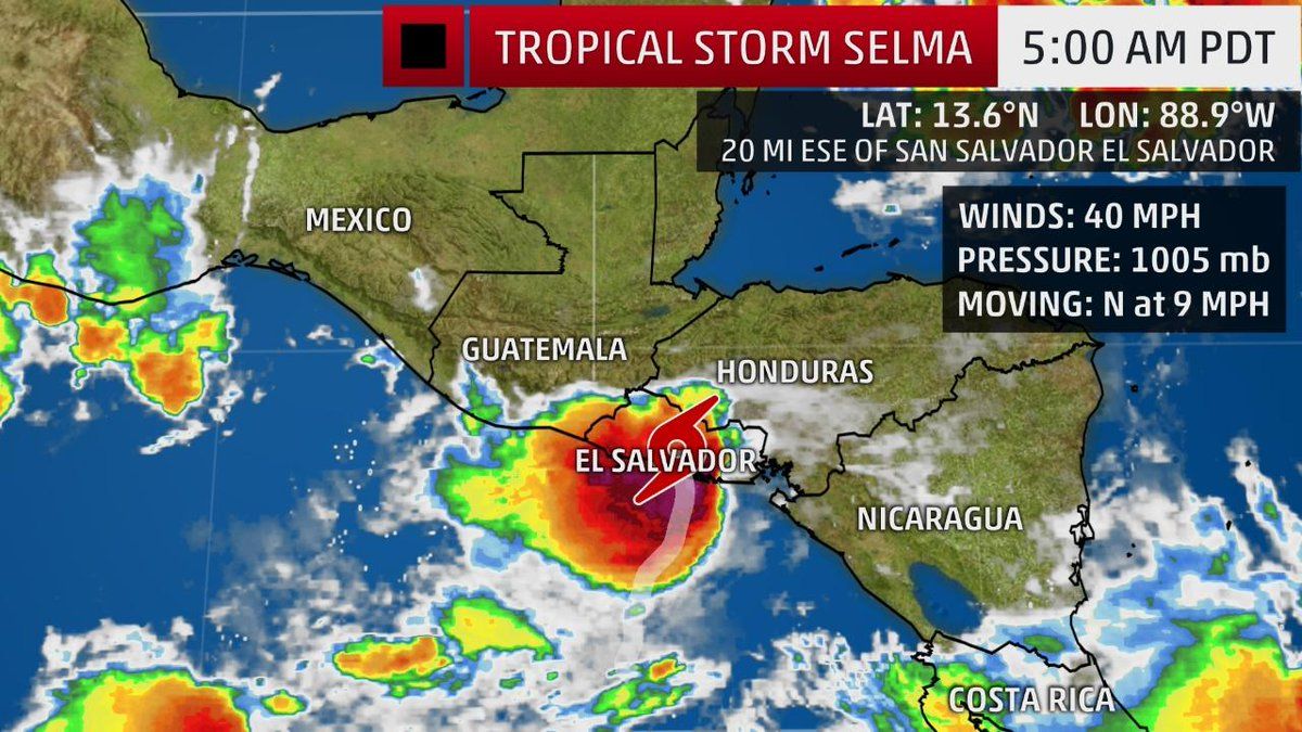 Tormenta tropical Selma golpea El Salvador - selma-2