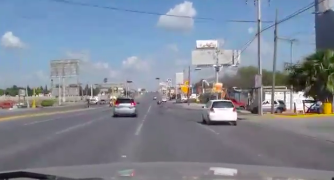 #Video Motociclista arrolla a peatón en Reynosa