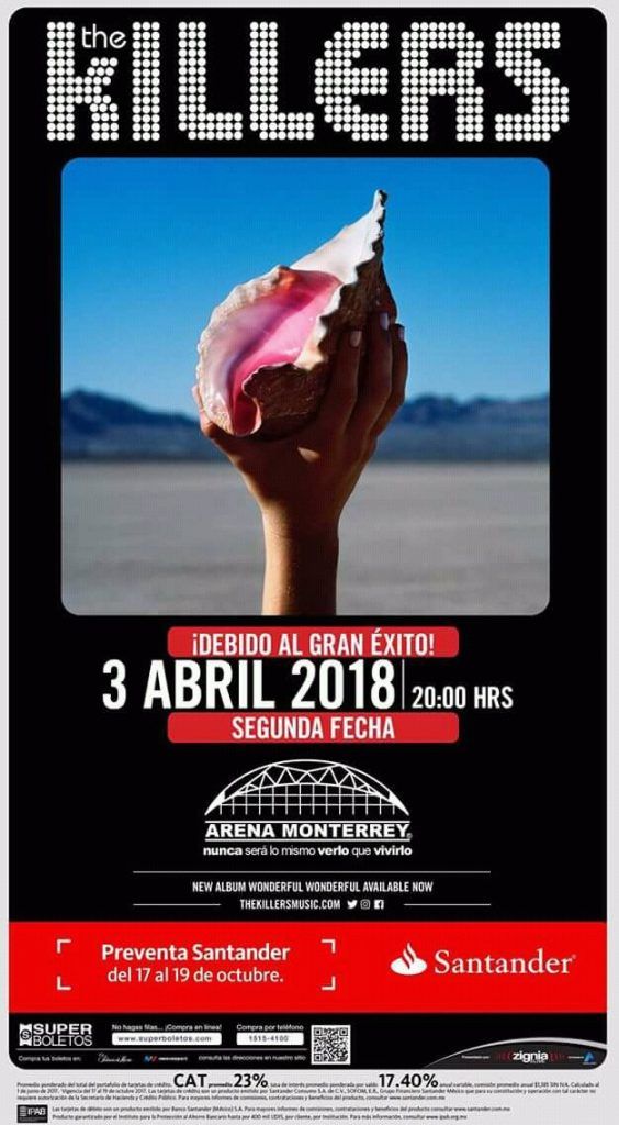 The Killers abre nueva fecha en México - the-killers-564x1024