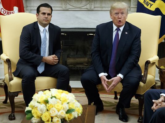 Trump califica con 10 respuesta a crisis en Puerto Rico - trump-puerto-rico