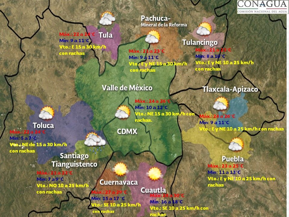 Bancos de niebla y lluvias en el Valle de México - vdm-1810