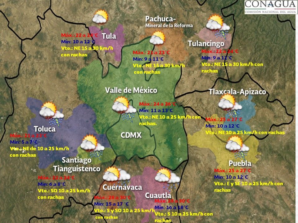 Chubascos dispersos y actividad eléctrica en el Valle de México - vdm-1910