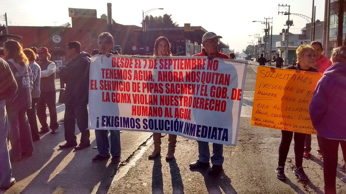 Colonias del oriente de la CDMX llevan mes y medio sin agua - vecinos-agua