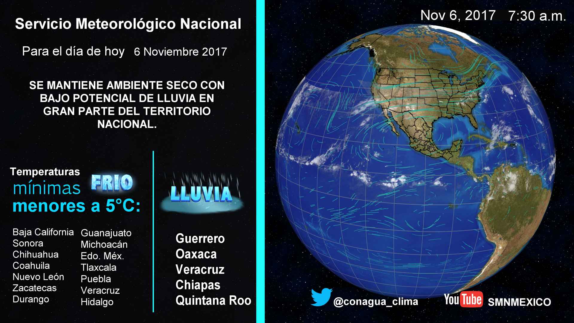 Habrá vientos fuertes y aumento de temperatura en gran parte del país - 0611