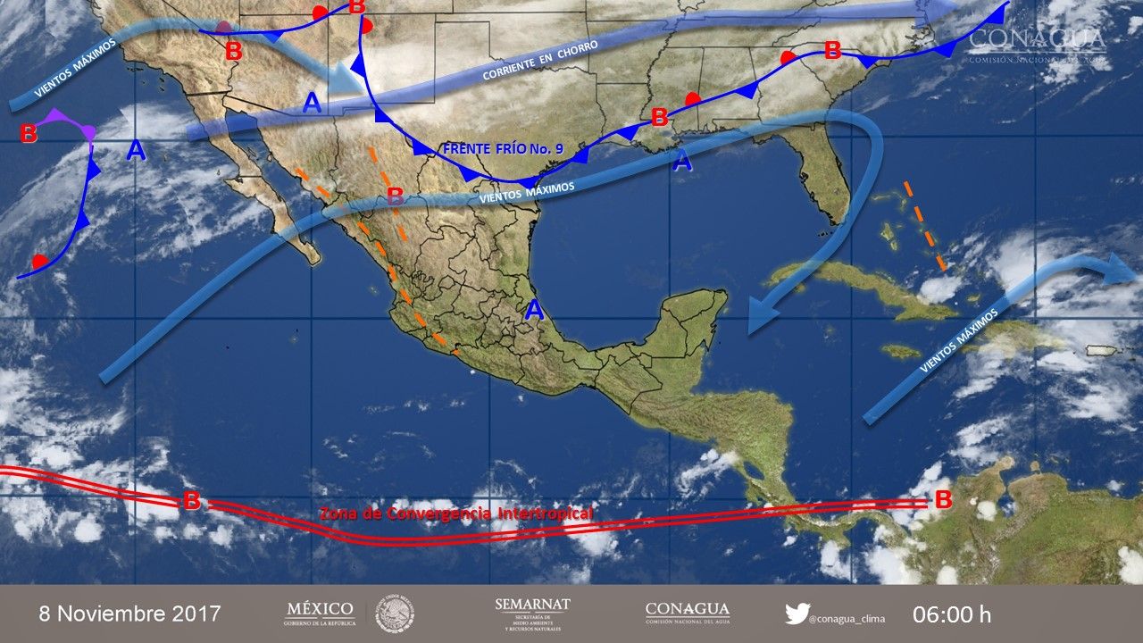 Continuará el ambiente seco y estable en la mayor parte del país - 0811-3