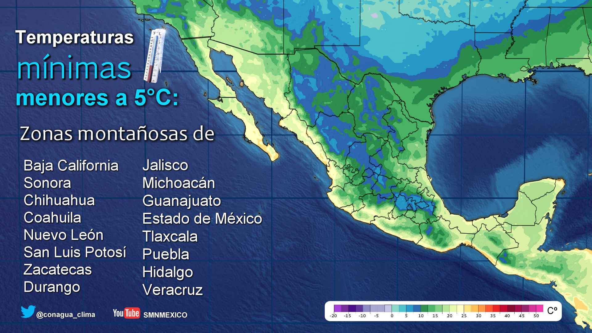 Continuará el ambiente seco y estable en la mayor parte del país - 0811