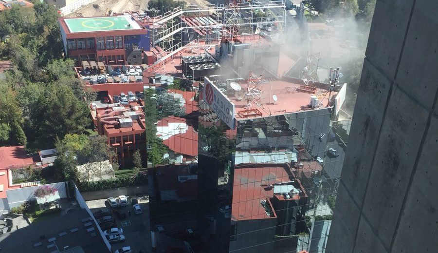 #Video Incendio en Radio Centro