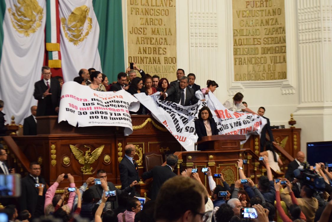 Levantan sesión en ALDF por falta de orden en el Pleno