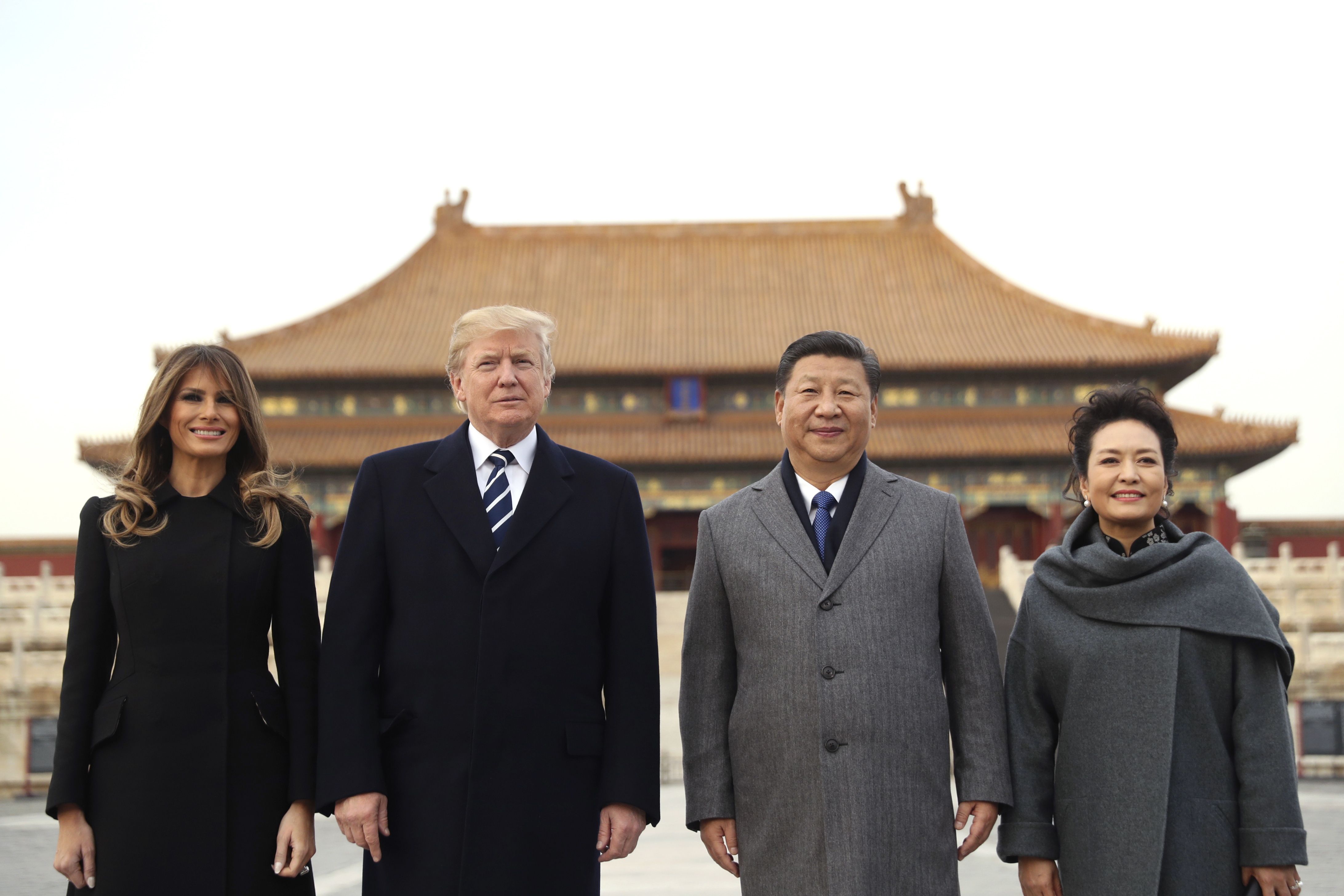 Trump se reúne con Xi Jinping en China - AP17312334002442