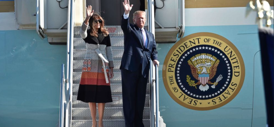 Trump llega a Japón