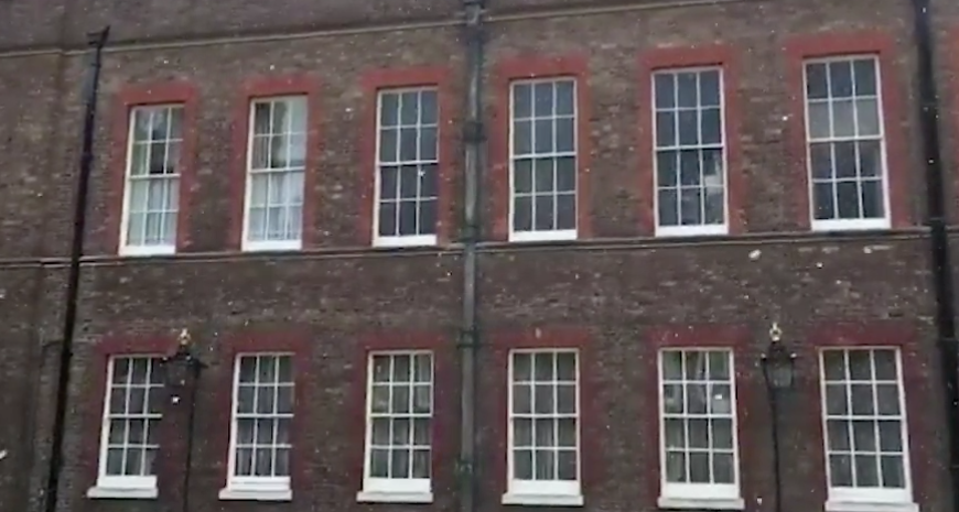 Primera nevada de la temporada en Londres