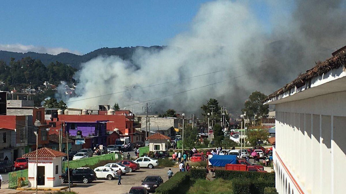 #Video Explosión de polvorín en Chiapas deja dos heridos