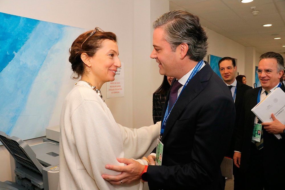 Populismo es una gran amenaza contra la humanidad: Nuño - Directora-electa-de-la-UNESCO-y-Nuño-Mayer