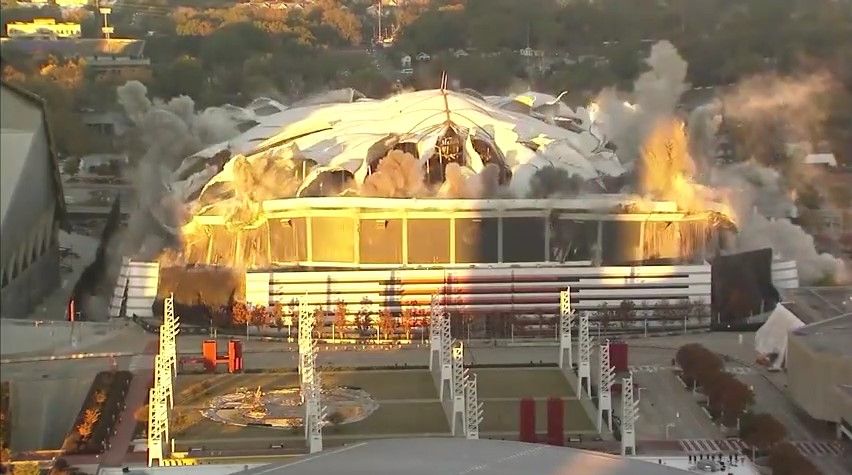 #Video Demuelen el Georgia Dome
