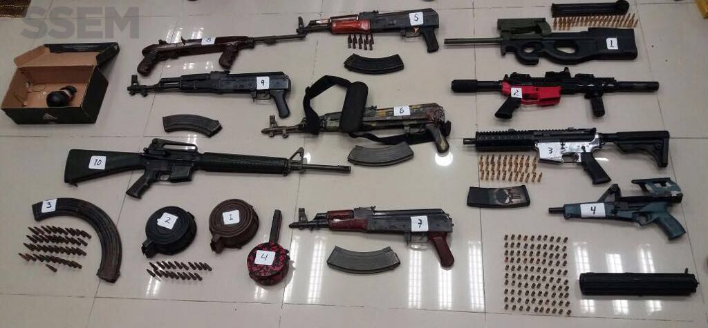 Detienen a dos por portación de armas y droga en Tlalnepantla - Tlalnepantla-Operativo-armas-de-fuego-drogas