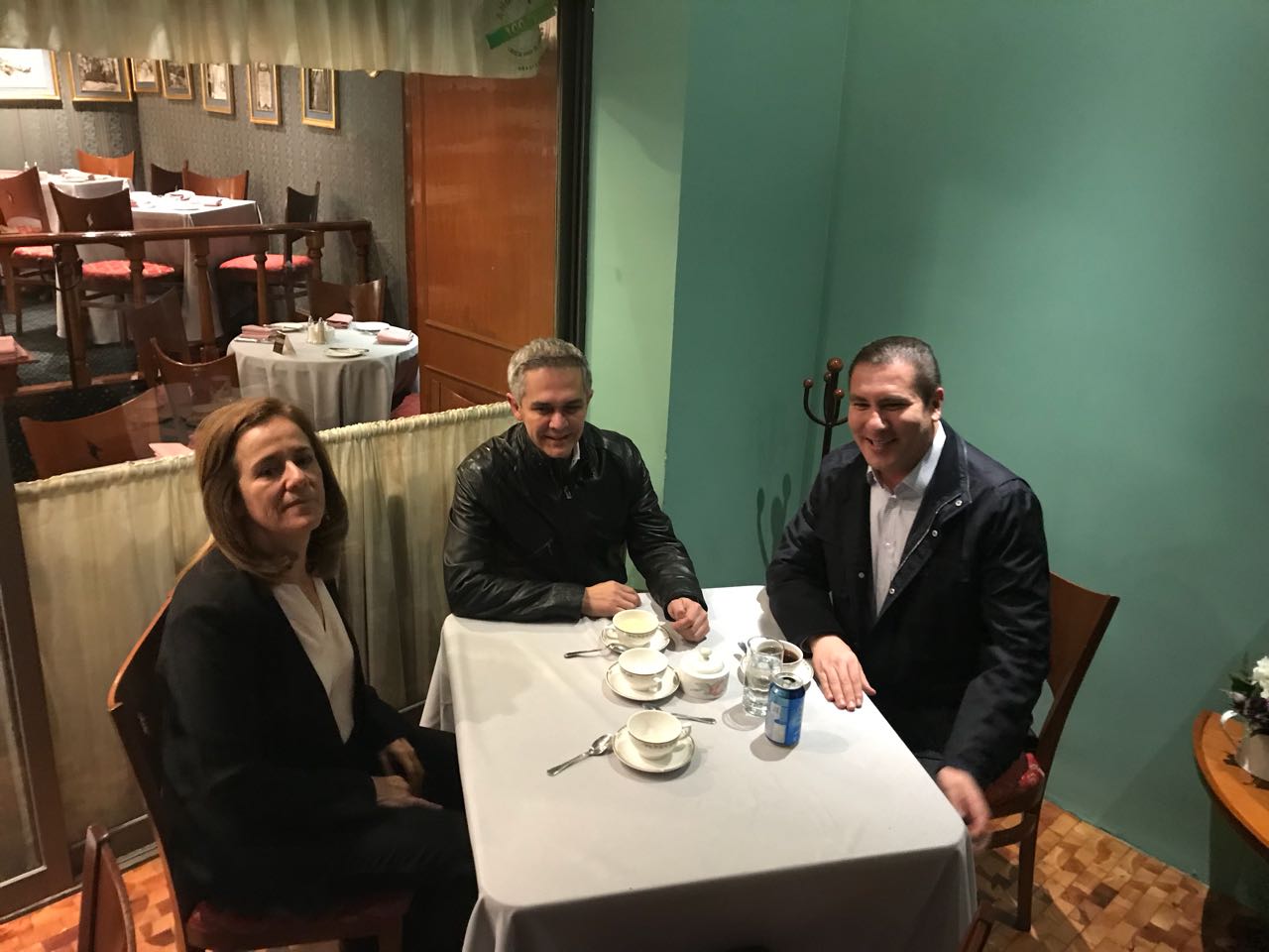 Reunión entre Margarita Zavala, Rafael Moreno Valle y Miguel Ángel Mancera