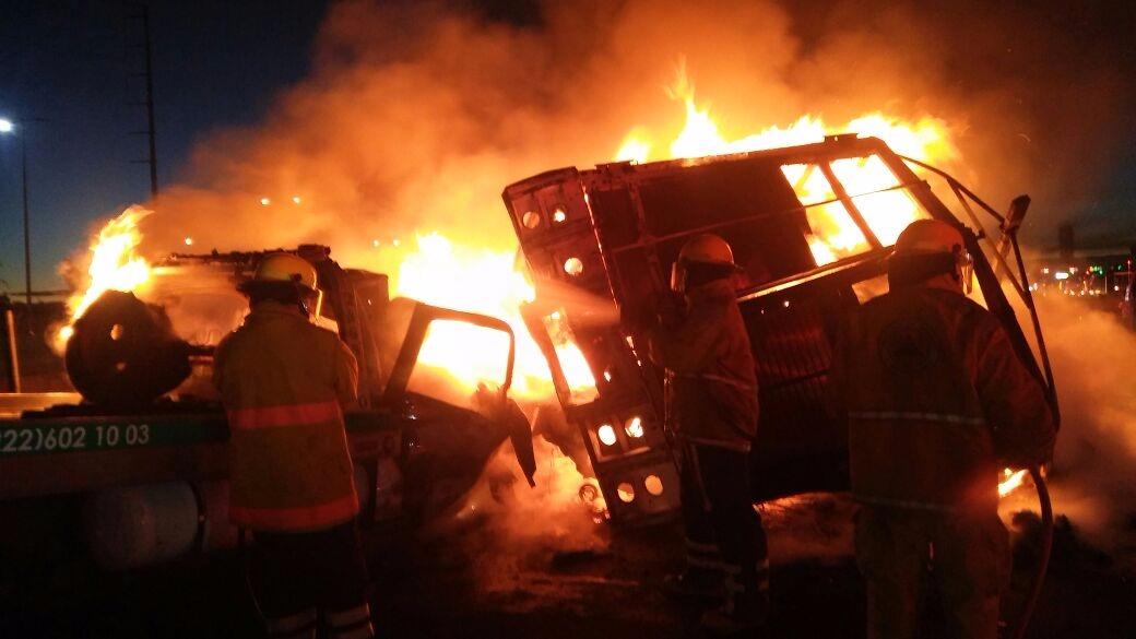 Choque en la Autopista México-Puebla