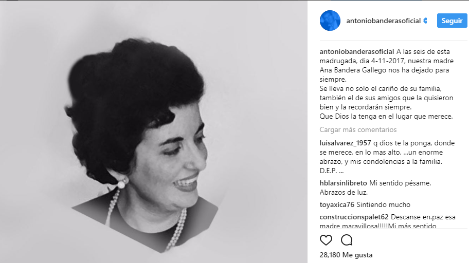 Muere la madre de Antonio Banderas - antonio-banderas