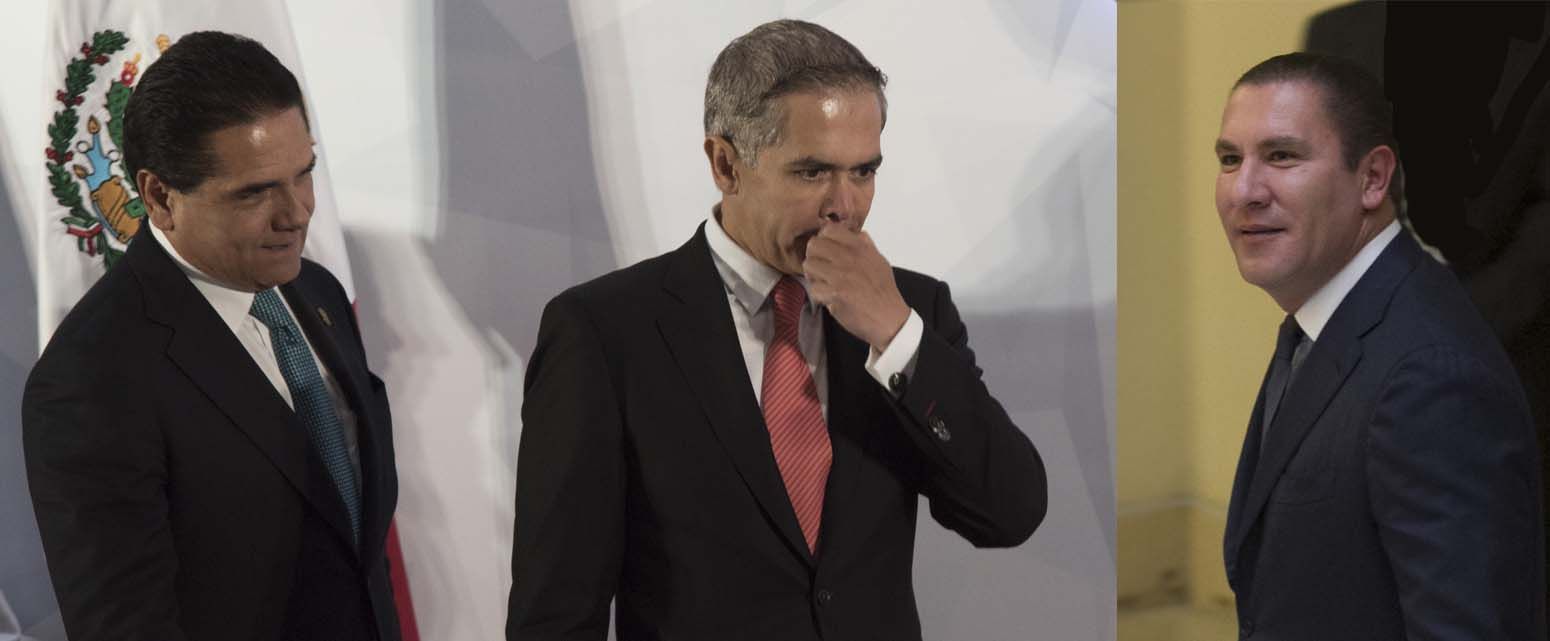 No se aplicaran medidas cautelares contra Mancera, Aureoles y Moreno Valle