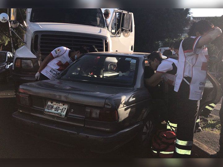 Choque en Insurgentes Sur deja un herido - choque-1