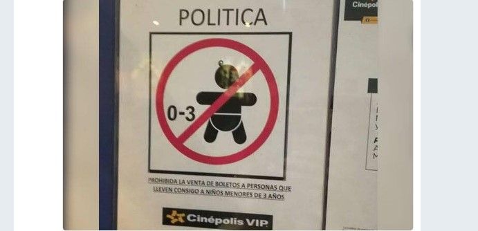 Cinépolis Campeche impide el acceso a menores de tres años
