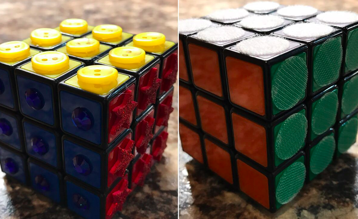 Estudiante crea cubo Rubik para ciegos