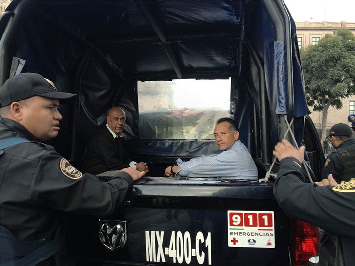 Detienen a sujetos que golpearon a mujer policía en el Centro Histórico