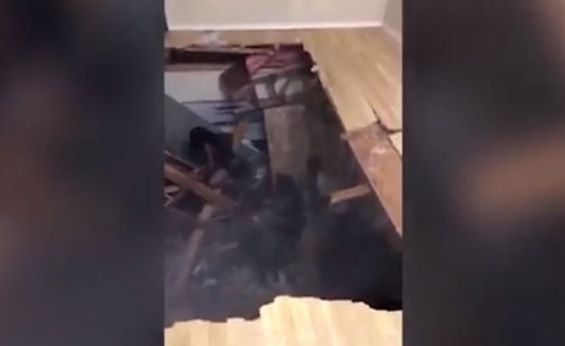 #Video Colapsa piso de departamento durante fiesta en Texas