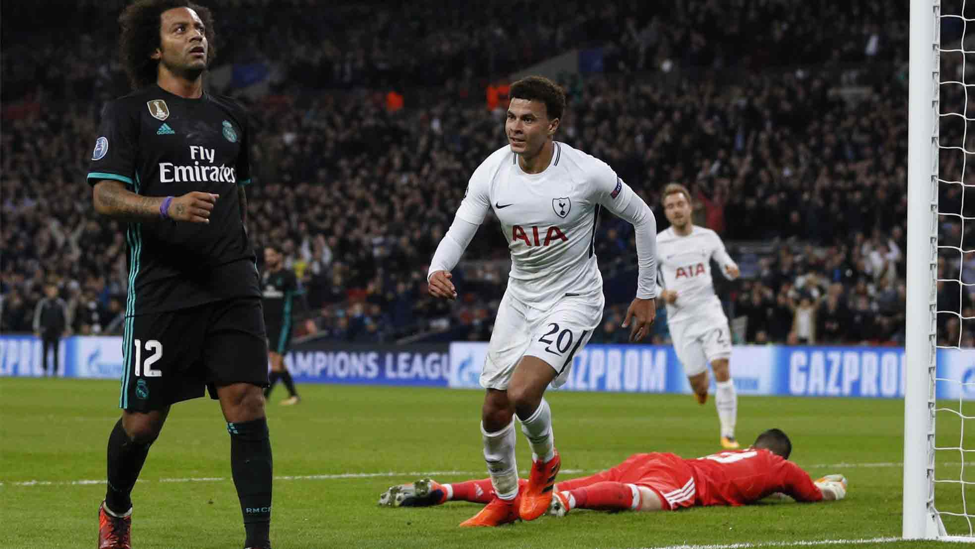 Tottenham le pasa por encima al Madrid y se clasifica a octavos de final - gol-tottenham