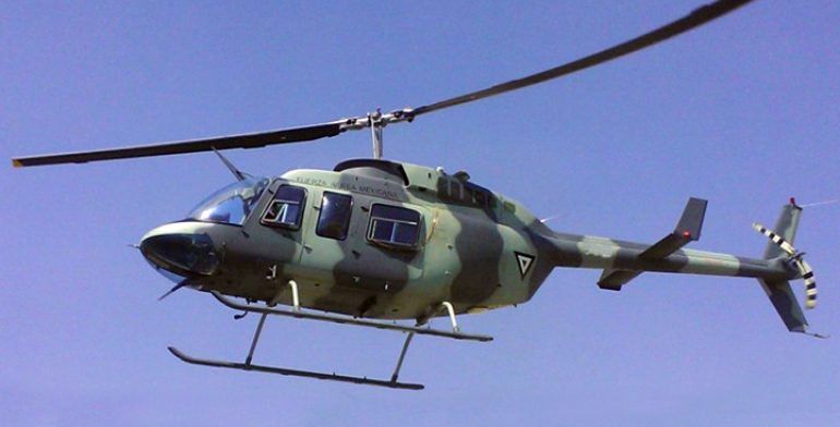 Cae helicóptero de Sedena en Guerrero