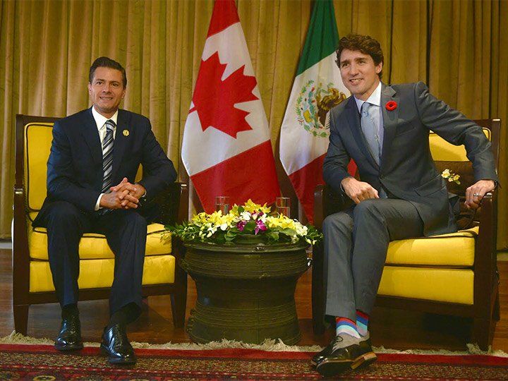 Peña Nieto subraya importancia de libre comercio en APEC - justin-trudeau-peña-nieto