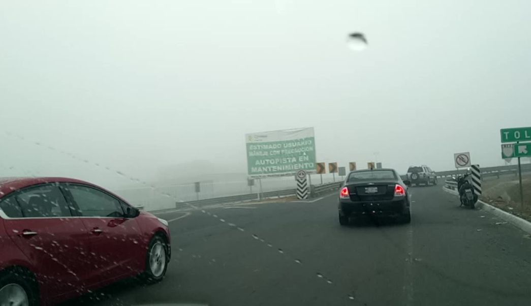 Neblina en Carretera México-Cuernavaca y Circuito Exterior Mexiquense