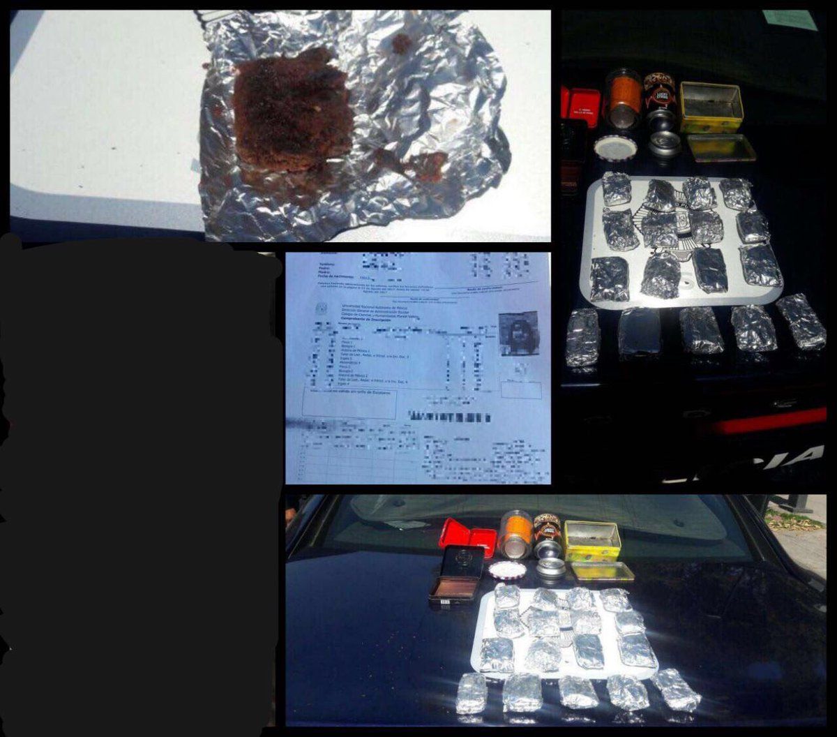 Detienen a estudiante de CCH en posesión de 30 pastelillos con mariguana - pastelillos-marihuana