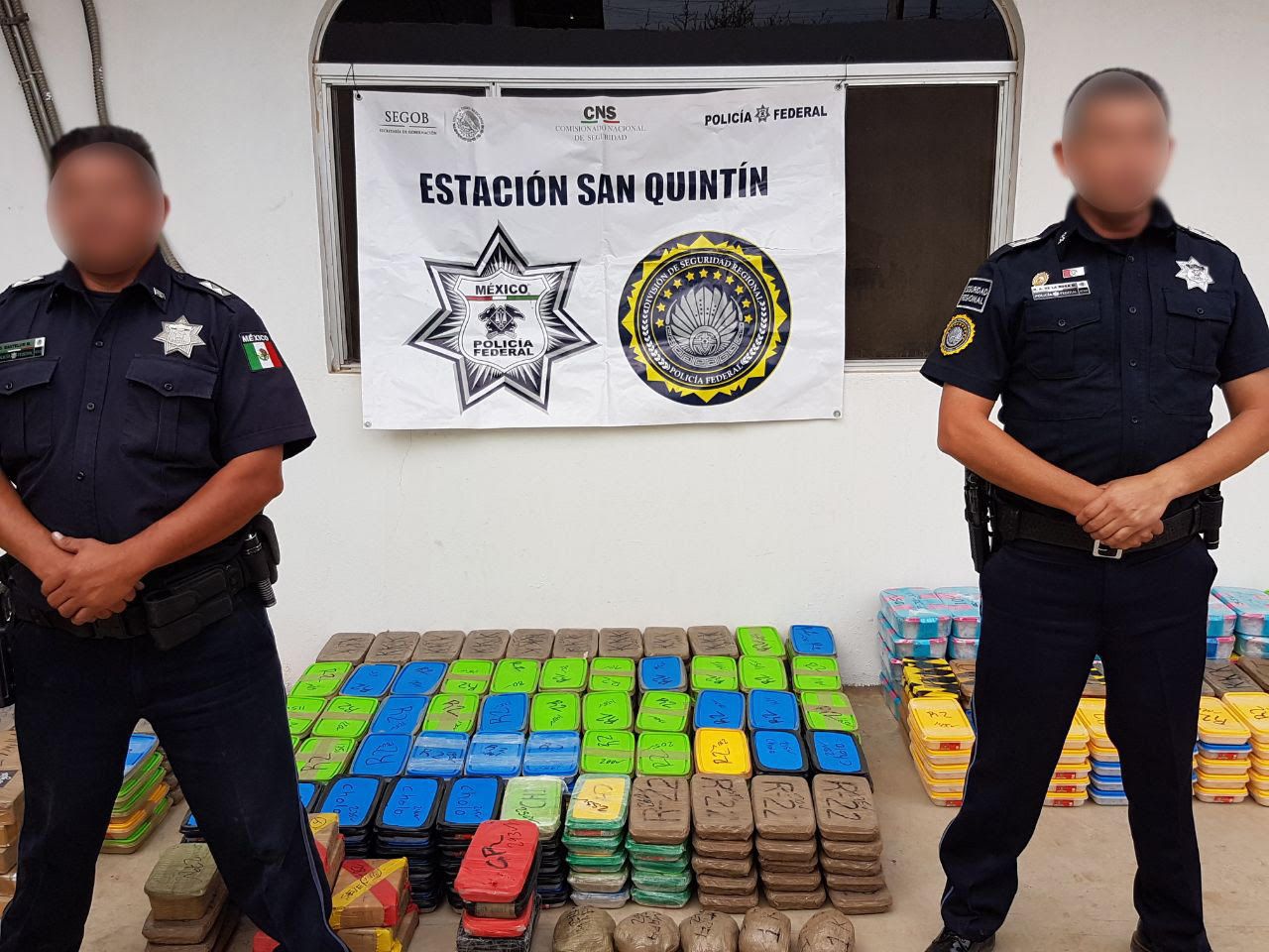 Aseguran más de 510 kilos de diversas drogas en Baja California