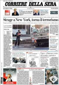 Caro Quintero, SCJN y ataque en Nueva York en primeras planas - portadas-1-nov-corriere