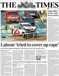 Caro Quintero, SCJN y ataque en Nueva York en primeras planas - portadas-1-nov-the-times