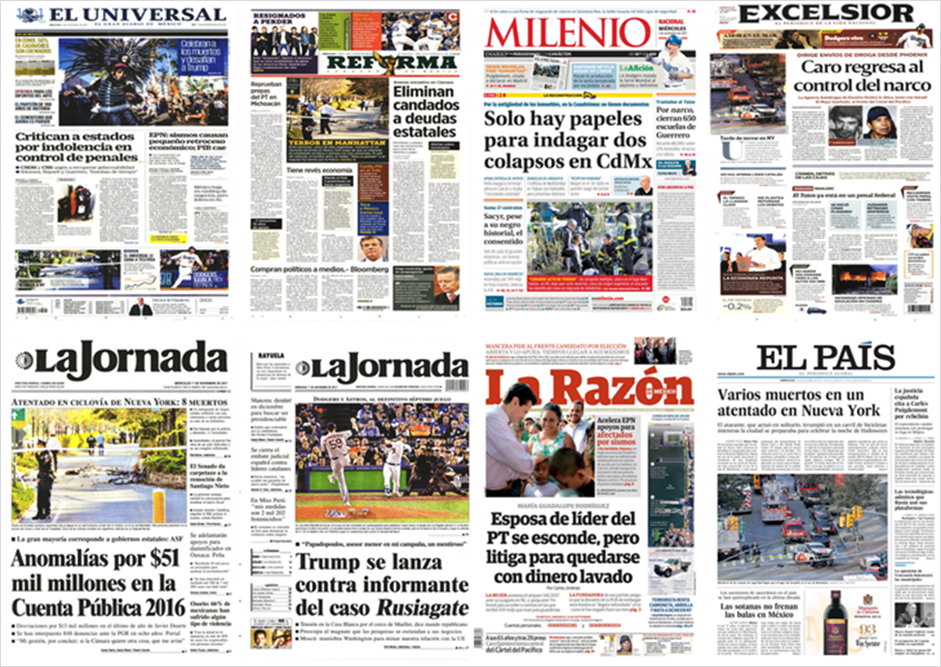 Caro Quintero, SCJN y ataque en Nueva York en primeras planas